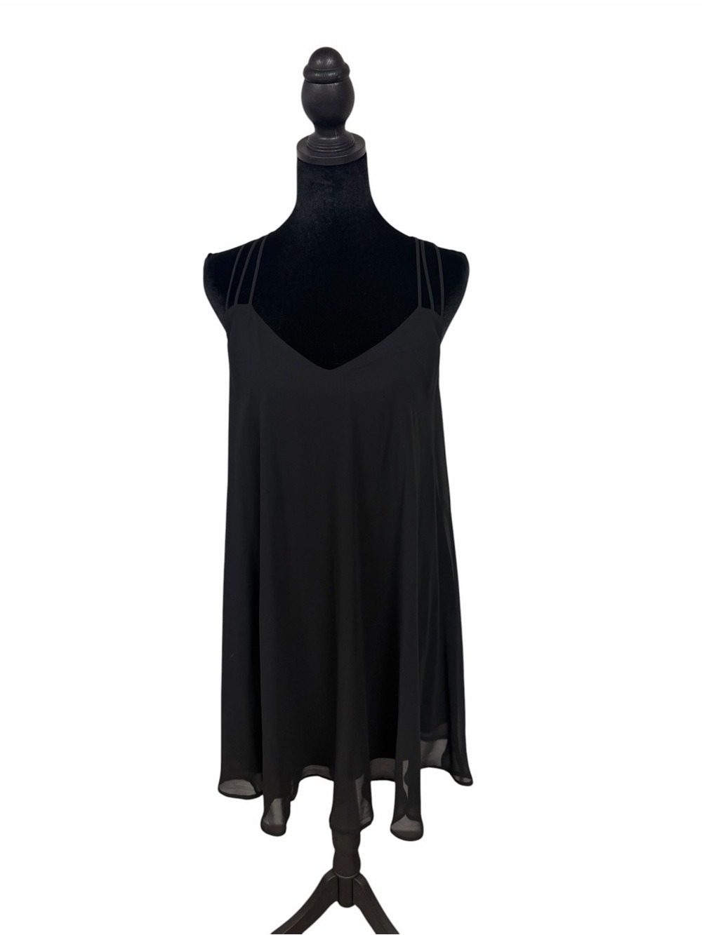 Express Black Strappy Slip Dress
